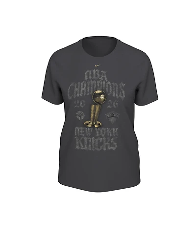Nike Women's Gray New York Knicks 2026 Nba Champions Locker Room T-Shirt