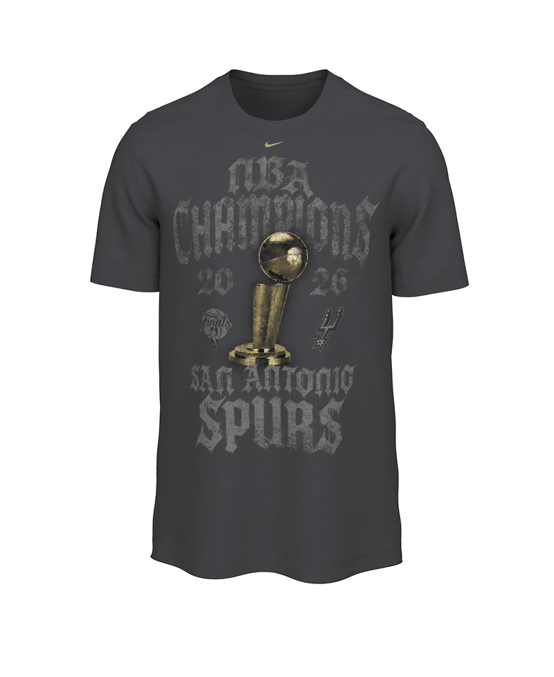 Nike Men's Gray San Antonio Spurs 2026 Nba Champions Locker Room T-Shirt