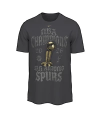 Nike Men's Gray San Antonio Spurs 2026 Nba Champions Locker Room T-Shirt