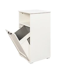 Midola Laundry Cabinet with 1 Removable Liner Bags Bathroom Storage Saving Linen Cabinet for Bathroom