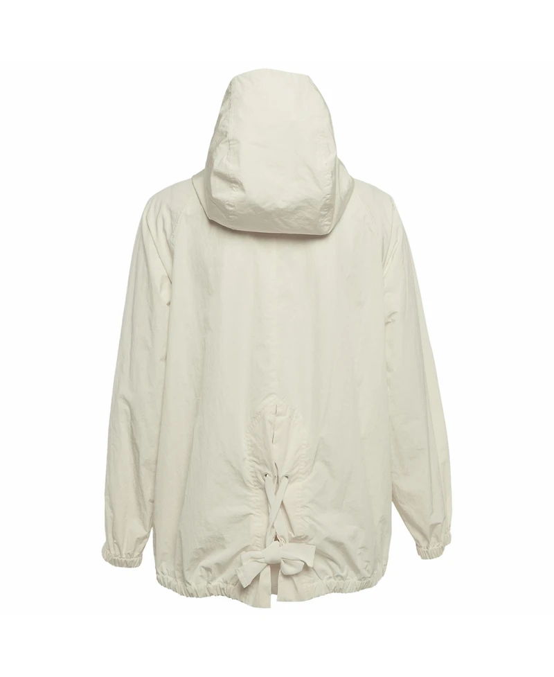Pre-Owned Moncler Women's Logo Applique Synthetic Euridice Zip-Up Jacket