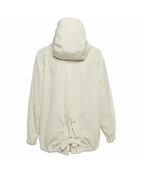Pre-Owned Moncler Women's Logo Applique Synthetic Euridice Zip-Up Jacket