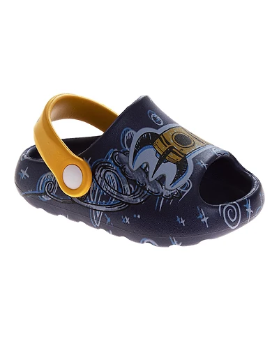 Crayola Boy's (5-10) Graphic Clogs with Heel Strap Lightweight Slip-On Casual Shoes