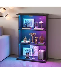 Vlsrka Rgb Display Cabinet with Glass Doors