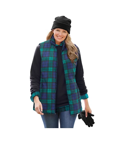 Woman Within Plus Quilted Vest