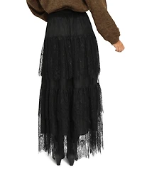 Belle & Bloom Women's Dreamy Days Lace Tiered Skirt