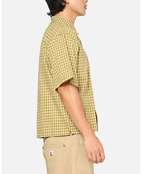 Carre Men's Checkered Boxy Button Up Shirt