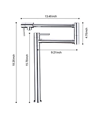 Phying Pot Filler Faucet with Extension Shank