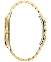Bulova Men's Dress Diamond Accent Gold-Tone Stainless Steel Bracelet Watch 40mm 97D108