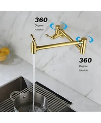 Phying Wall Mount Folding Kitchen Pot Filler Faucet