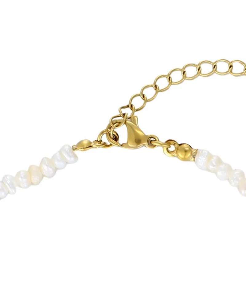St. Moran Tarnish-Resistant Natural Keshi Freshwater Pearl Rena Anklet
