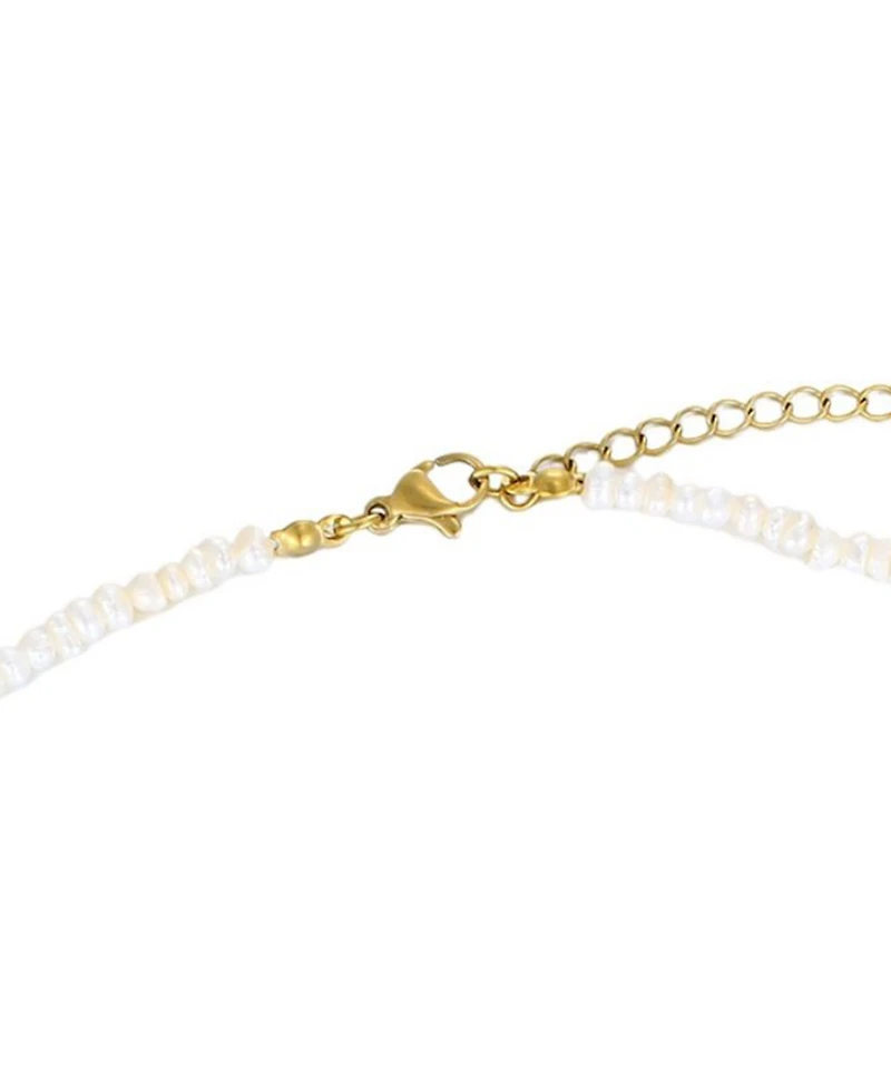 St. Moran Tarnish-Resistant Natural Keshi Freshwater Pearl Rena Necklace