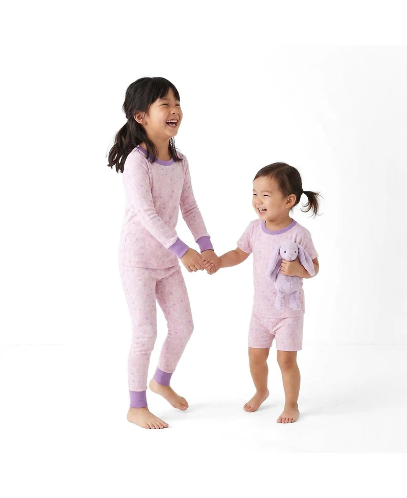Mightly Toddler Fair Trade 100% Organic Cotton Tight Fit Shortie Pajamas, 2-Piece Set