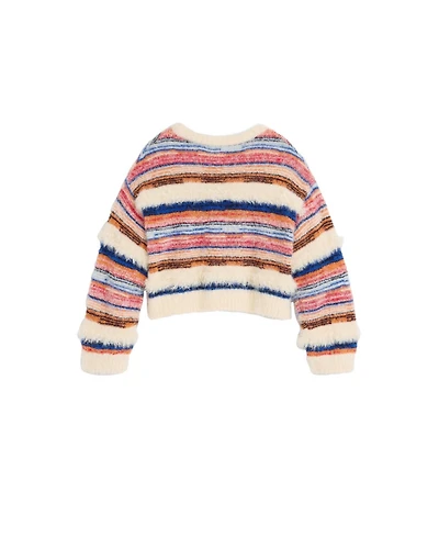 Desigual Girl's (3-14) Striped cropped sweater