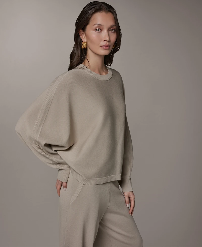 Donna Karan Weekend Women's Oversized Dolman-Sleeve Crewneck Sweater