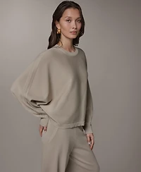 Donna Karan Weekend Women's Oversized Dolman-Sleeve Crewneck Sweater