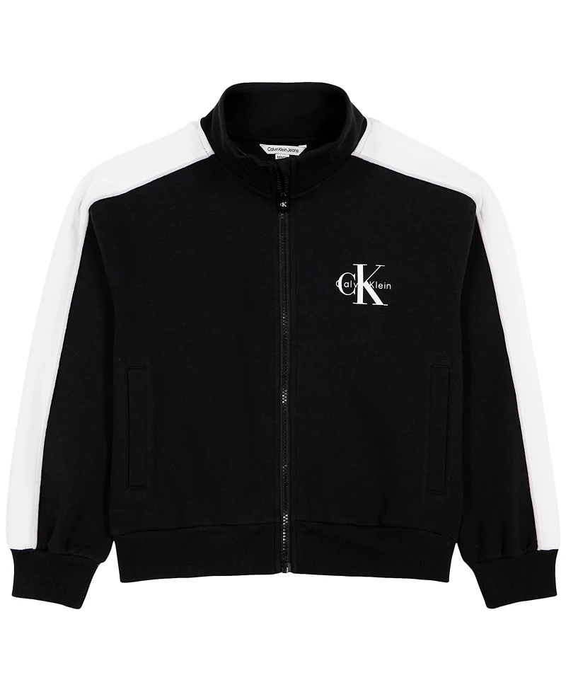 Calvin Klein Girls' 7-16 Full-Zip Track Jacket