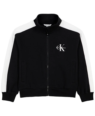 Calvin Klein Girls' 7-16 Full-Zip Track Jacket