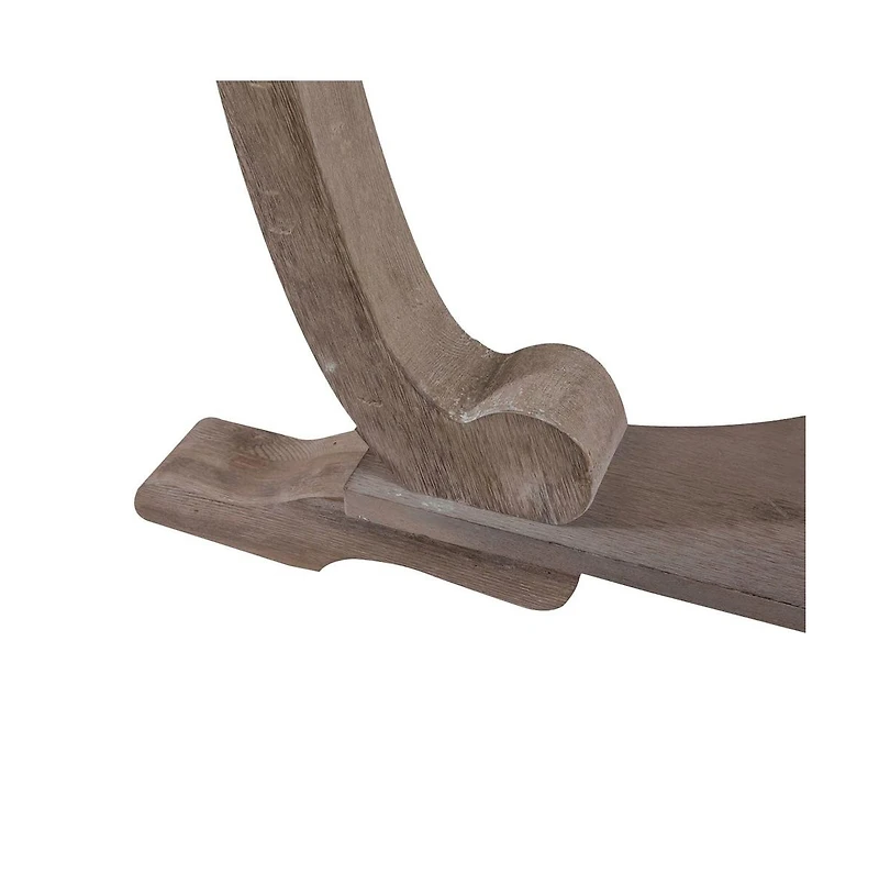 Liberty Furniture Greystone Mill Sofa Table in Stone White Wash w/ Wirebrush Distressing