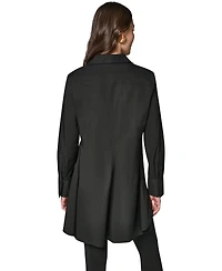 Donna Karan New York Women's A-Line Button Down Poplin Tunic