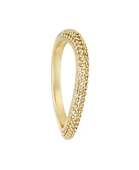 Adornia Gold Cubic Zirconia Curved Chunky Band Ring