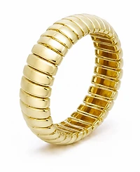 Adornia Gold-Plated Stretch Cuff Bracelet