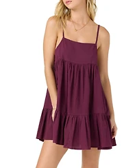O'Neill Women's Rilee Square Neck Cover-Up Mini Dress