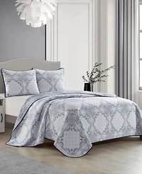 Stratford Park Mara Damask 3-Piece Quilt Set