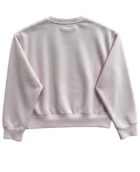 With Jules Girls' 7-16 Mini Imitation Pearl Bow Crewneck Sweatshirt