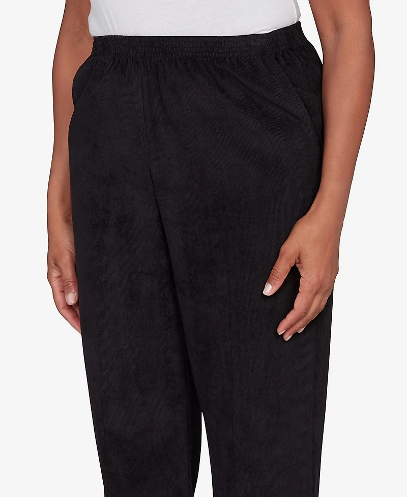 Alfred Dunner Women's Corduroy Elastic Waist Pants