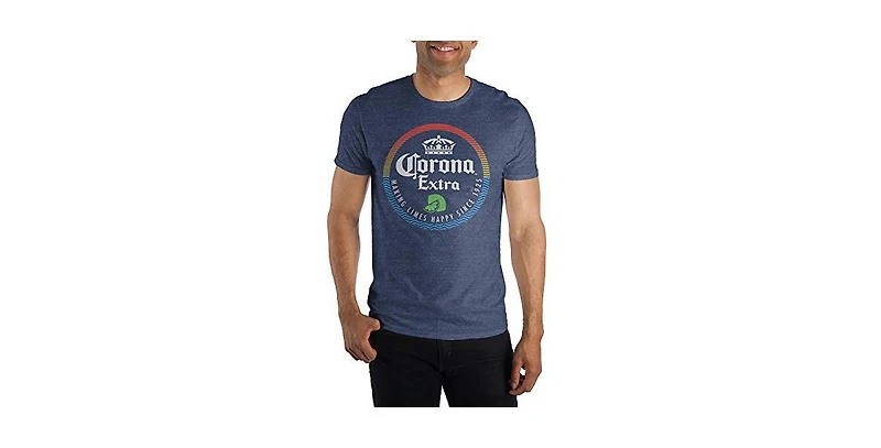 Corona Men's Limes Happy Navy T-Shirt-2X