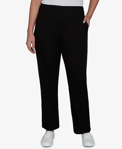 Alfred Dunner Women's Brushed Heather Pull-On Pants