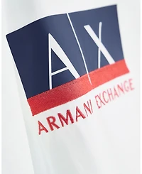 A|X Armani Exchange Men's Short Sleeve Metallic Box Logo Slim Fit T-Shirt