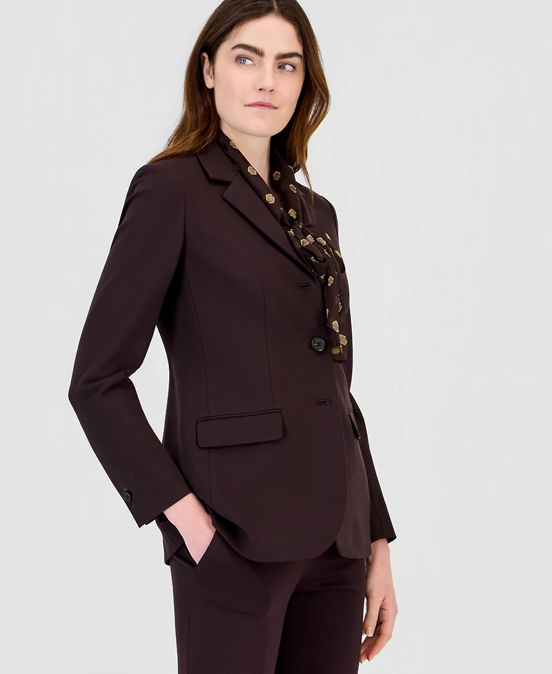 Anne Klein Women's Three-Button Notched-Collar Blazer