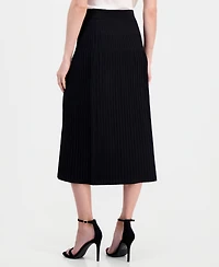 Anne Klein Women's Pull-On Pleated A-Line Sweater Skirt