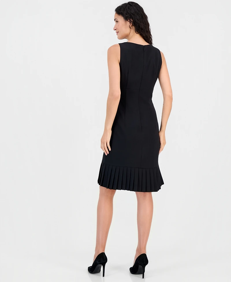 Kasper Women's Crewneck Sleeveless Sheath Dress