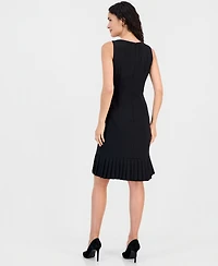 Kasper Women's Crewneck Sleeveless Sheath Dress