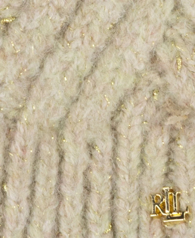 Lauren Ralph Lauren Shine Herringbone Knit Hat