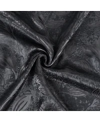Superior Leaves Textured Blackout Curtain Set of 2