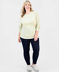 Marshall Fields Adult Unisex Logo Crewneck Long-Sleeve Shirt