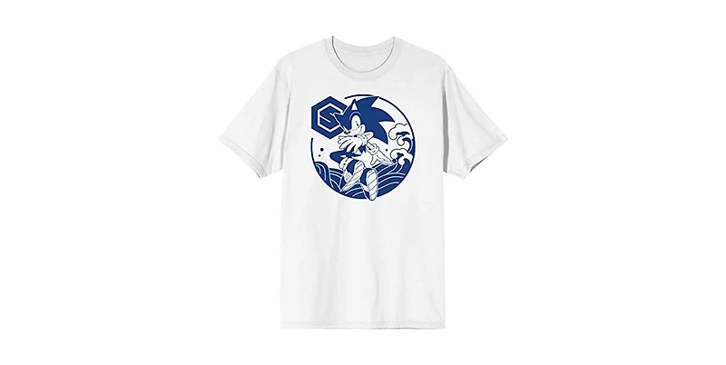 Sonic the Hedgehog Big & Tall Modern Character White Graphic Tee - 4XLB