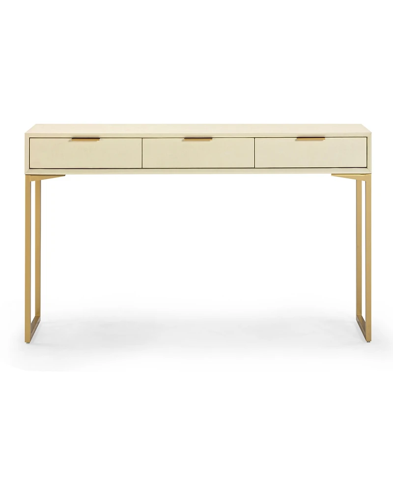 Tov Furniture Pesce Shagreen 29.8" Wood Rectangle Console Table