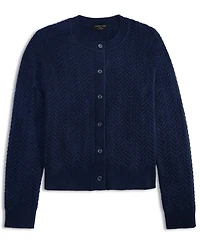 Charter Club Women's 100% Cashmere Herringbone Cardigan, Macy's Exclusive
