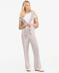 Charter Club Women's 100% Cashmere High-Rise Flare-Leg Pull-On Pants, 28" Inseam, Macy's Exclusive