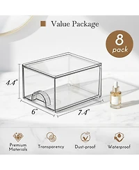 Xdovet Stackable Storage Boxes Art Tool Organizer Plastic Drawers