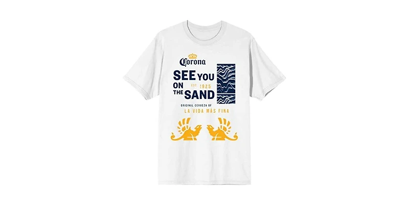 Corona Big & Tall See You On The Sand White T-shirt - 4XLB