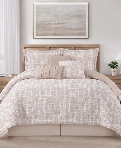 Stratford Park Yllena Geometric 7-Piece Comforter Set