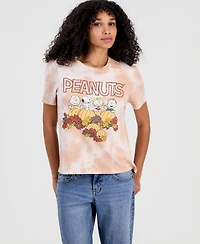 Peanuts Juniors' Cloud-Wash Crewneck Tee