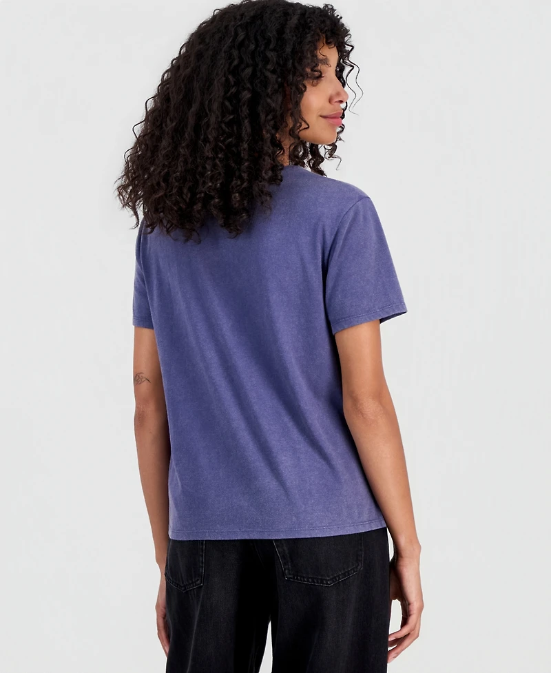 Disney Juniors' Stitch Pumpkin Patch Crewneck Tee