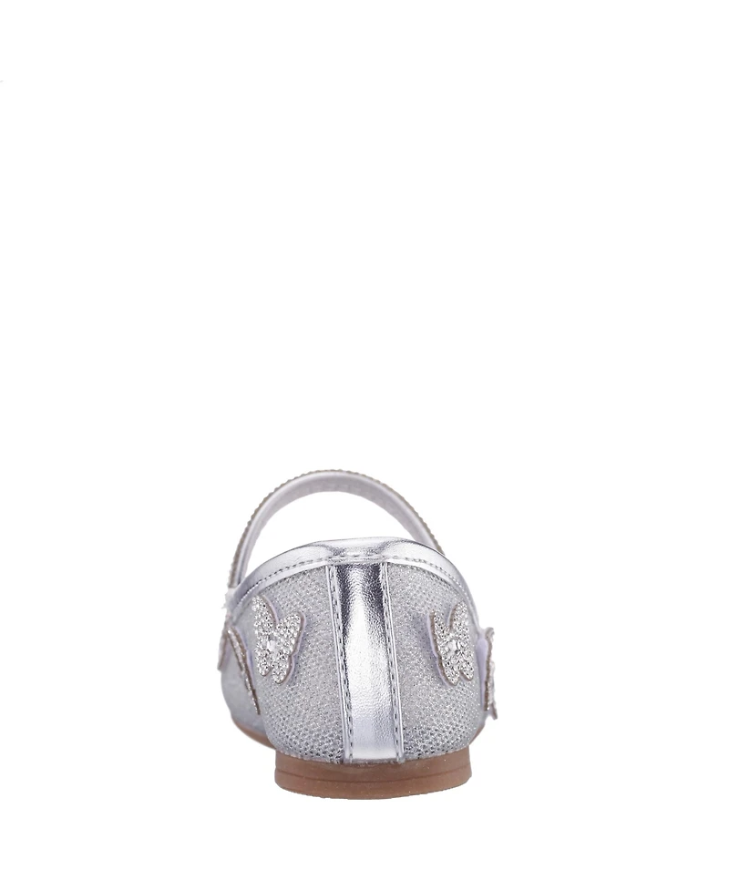 Nina Girls Silver Mesh Ballet Shoe